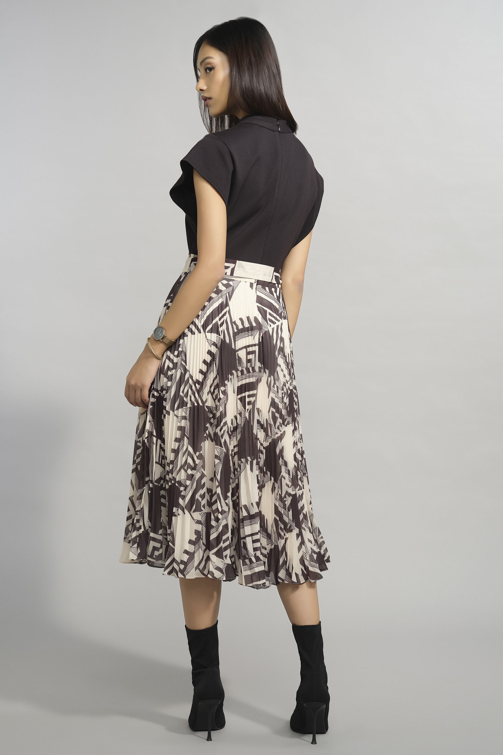 Light & Shadow Dress, Black, image 5